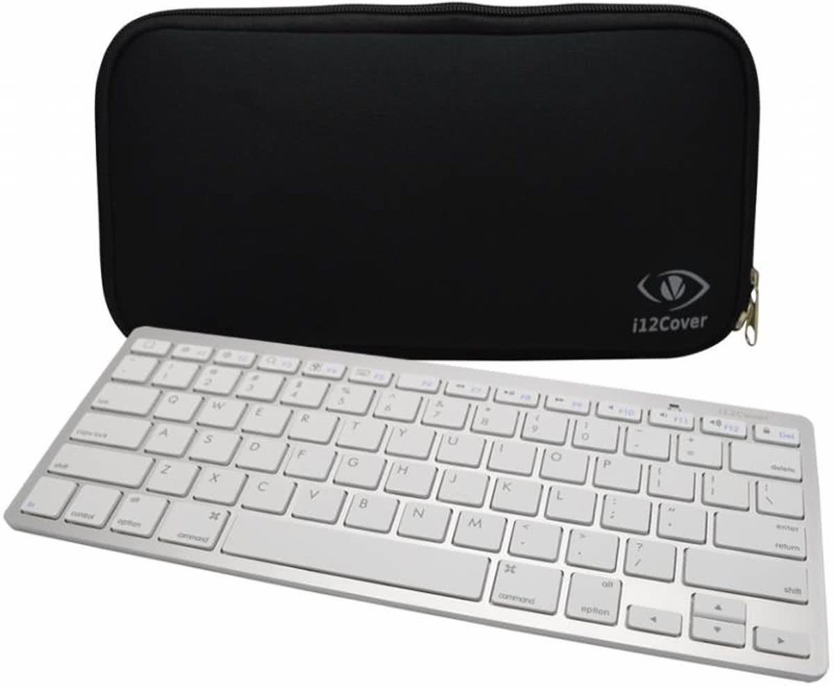 Mac Keyboard Sleeve | Hoes voor Bluetooth Apple Keyboard of i12Cover Keyboard, ook voor andere merken te gebruiken, max. maat keyboard 29.0 x 14.0 cm, zwart , merk i12Cover